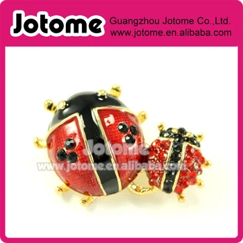 

Ladybug Brooch, Crystal Red Ladybugs Broach ,Rhinestone Red Brooches Jewelry for Ladybug Lover