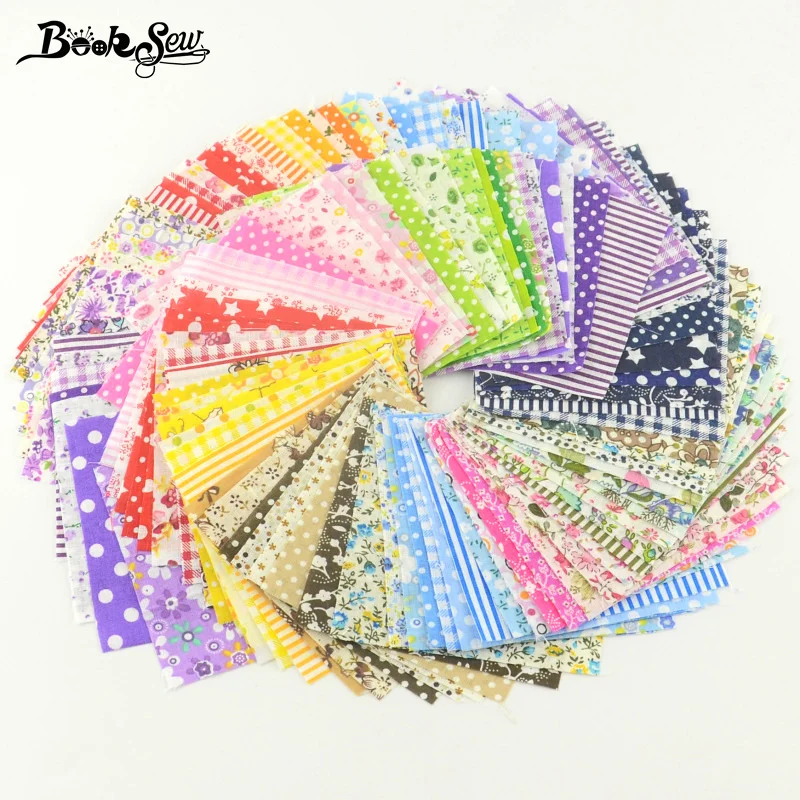 

Booksew fabric stash cotton fabric charm packs patchwork fabric quilting tilda no repeat design tissue 50pieces 10cmx10cm