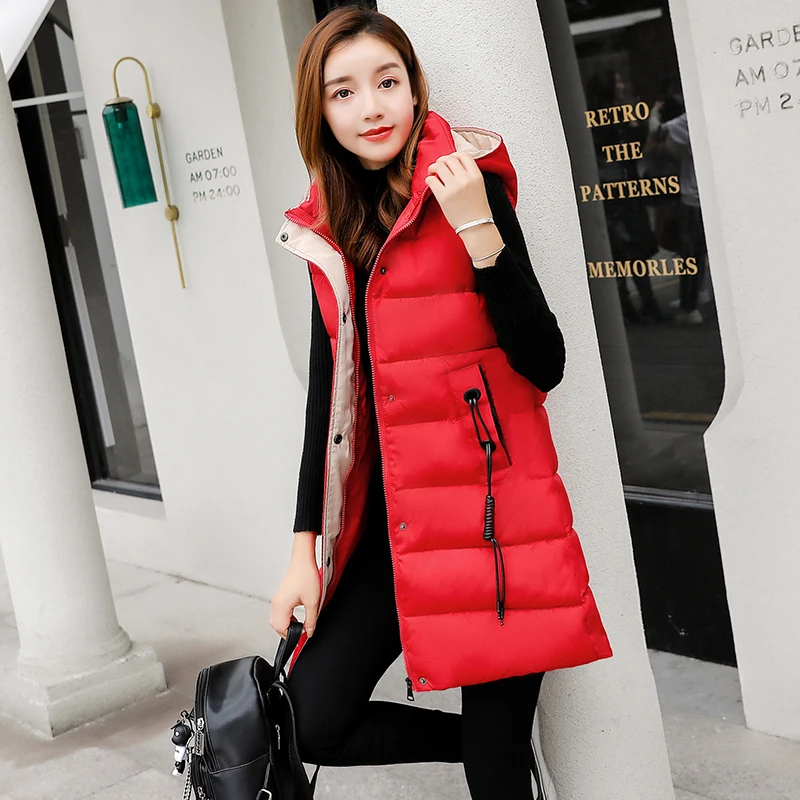 autumn and winter new ladies fashion slim slimming large size thick vest clip