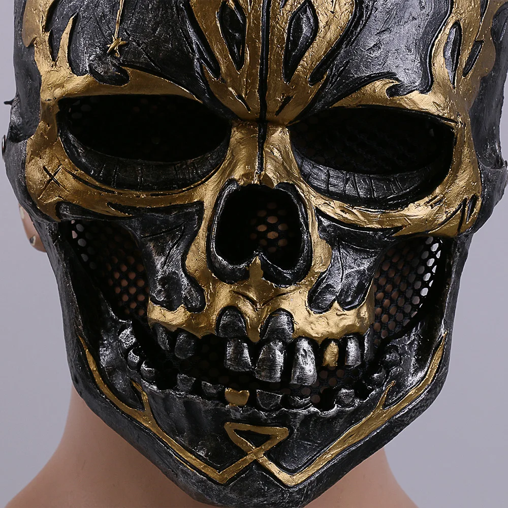 2017 Movie Pirates of the Caribbean Mask Dead Men Tell No Jack Sparrow scary skull Mask Adult Resin Cosplay  Halloween Party