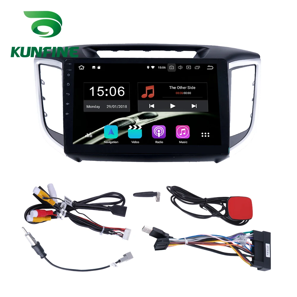 Excellent Android 9.0 Ram 4G Rom 64G PX6 Cortex A72 Car DVD GPS Multimedia Player Car Stereo For Hyundai IX25 2014 2015 2016 2017 Radio 2