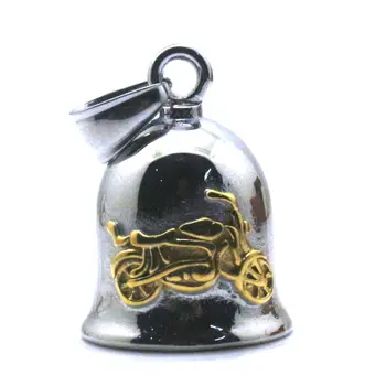 

Newest Biker Style Men 316L Stainlesss Steel Cool Motorcycle Biker Ghost Rider Bell Pendant