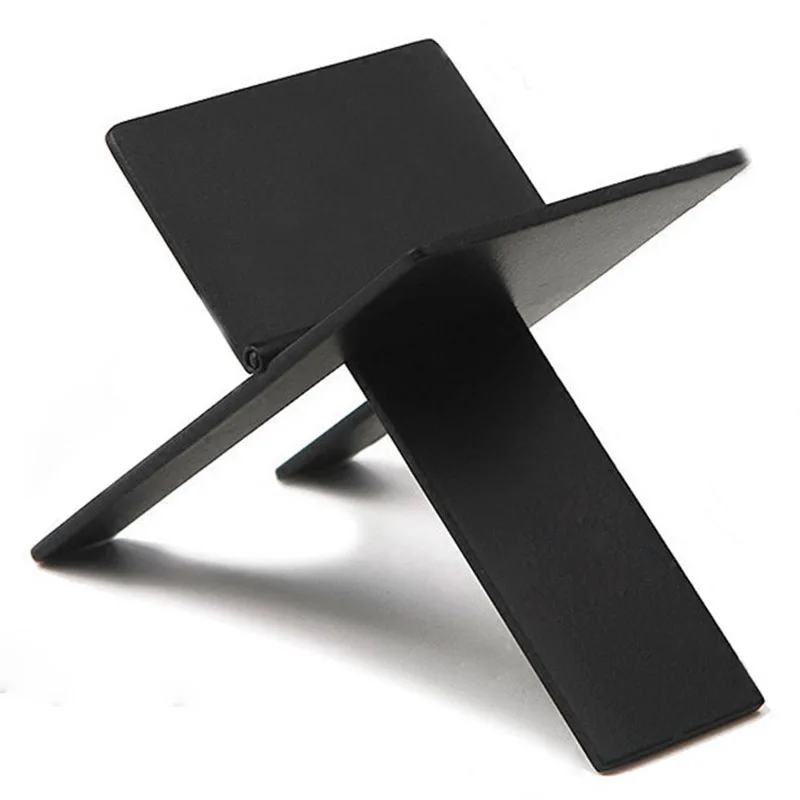JX-LCLYL New Classic Black Alloy Foldable Cigar Cigarette Holder Ashtray Showing Stand