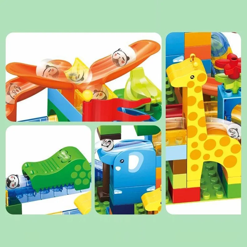 Новый конструктор Marble Race Run лабиринт мяч трасса джунглей совместимые с LegoING Duploed