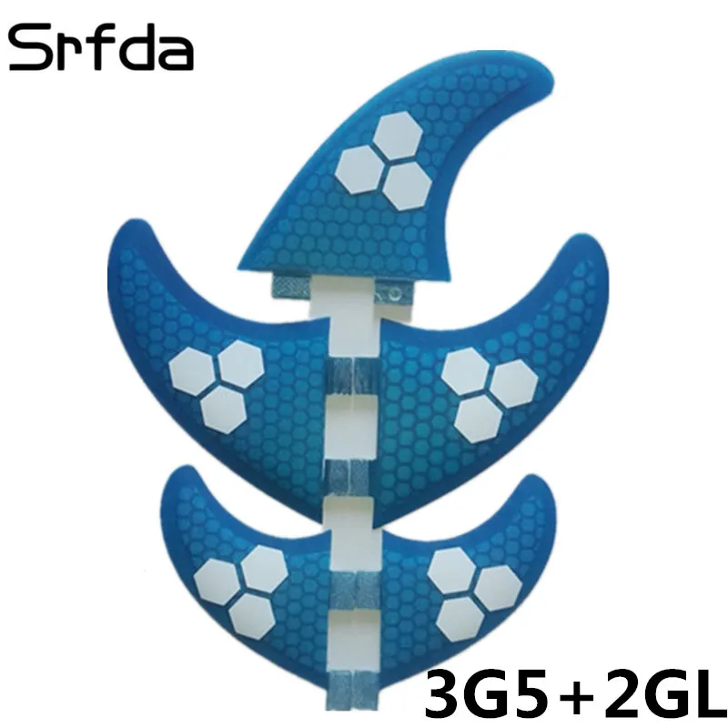 

5pcs/lot Surf Fin FCS G5 GL set for surfboard, threeG5 set+ 2pcs GL (left ,right ) SUP board Surfing Paddling