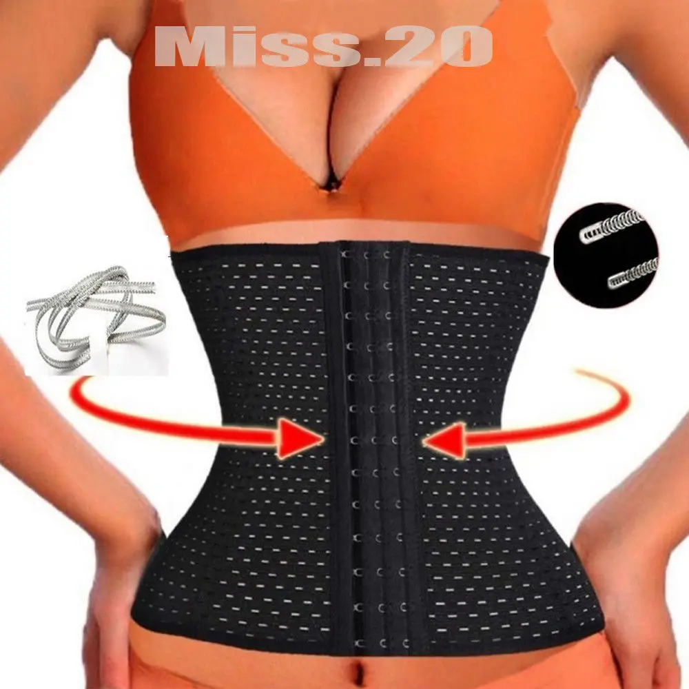 Women Breathable Waist Shapers Rubber Waist Trainer Cincher Underbust Shapers Corset Body Shaper Breathable Shapewear Shape Body