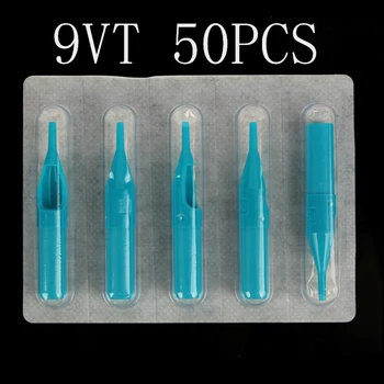 

YILONG 9VT Tattoo Tips 50pcs Blue Disposable Tattoo Tips 9VT High Quality Plastic Tips For Tattoo Machine Supplies Free Shipping