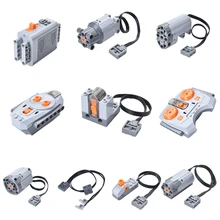 Motor técnico trem remoto receptor led luz caixa de bateria funções de energia motores 20001 3368 tijolos moc 20053 20006 20013 20004