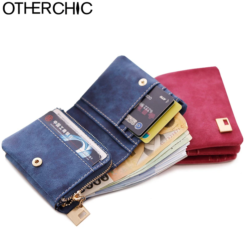 OTHERCHIC Women Wallets Ladies Small Wallet Zipper Roomy Women Coin Purse Female Credit Card ...