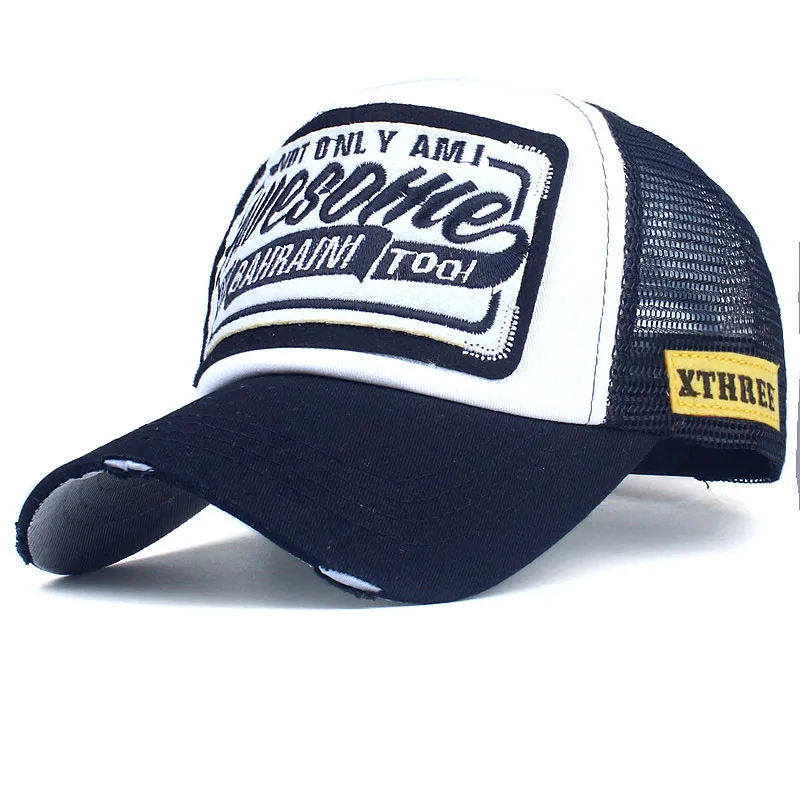 Xthree Summer Baseball Cap Embroidery Mesh Cap Hats For Men Women Snapback Gorras Hombre hats Casual Hip Hop Caps Dad Casquette baseball cap baseball caps