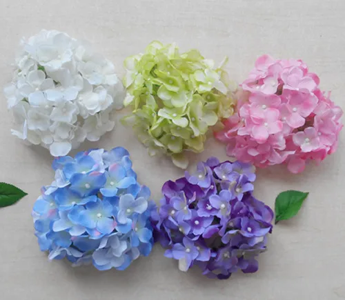 

10 pcs 15 cm Hydrangea Silk Flowers For Wedding Bouquets Diy Flower Artificial Flower Decoration