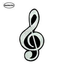 HotMeiNi 15x7.5cm Car Styling 3D Car Sticker Impermeabile Divertente Note Musica Chiave Di Sol G Paraurti Porte E Finestre Accessori