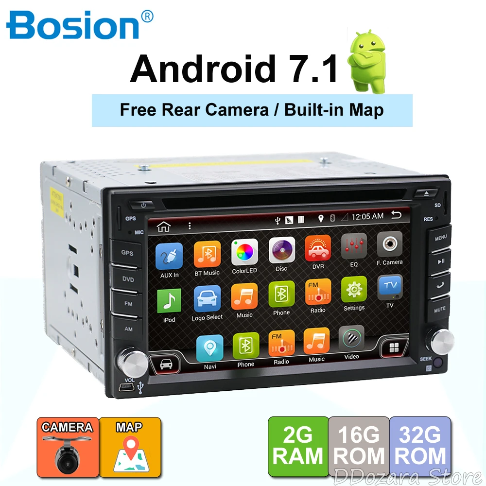 

Quad Core radio car 2 din android 7.1 car dvd gps navigation car stereo radio car gps 3G Wifi Bluetooth 2 din Universal Player