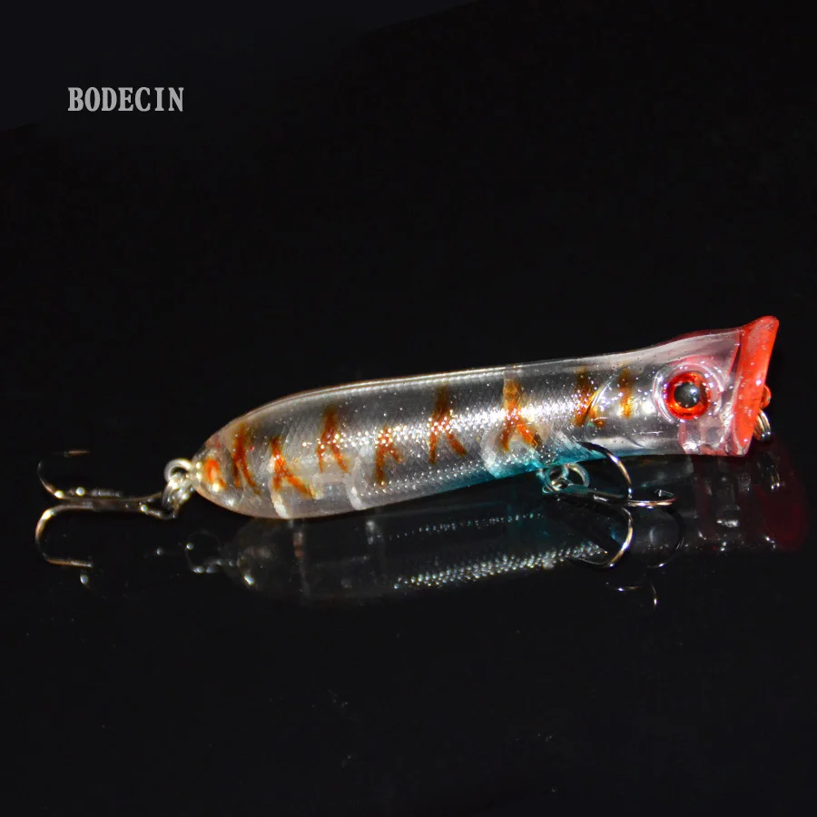 

1pcs Fishing Lure Popper Wobbler Fit Popper Kosadaka Rod Floating Crankbait Artificial Bait Peche Poper Pop Pesca Carp Pike Sea