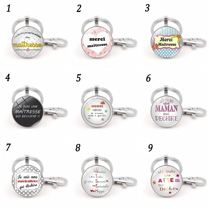 

Thank You Teachers Love Heart Keychain Chic Keyring Thanksgiving Teacher School Party Gifts Souvenir Key Chains Teachers Gifts