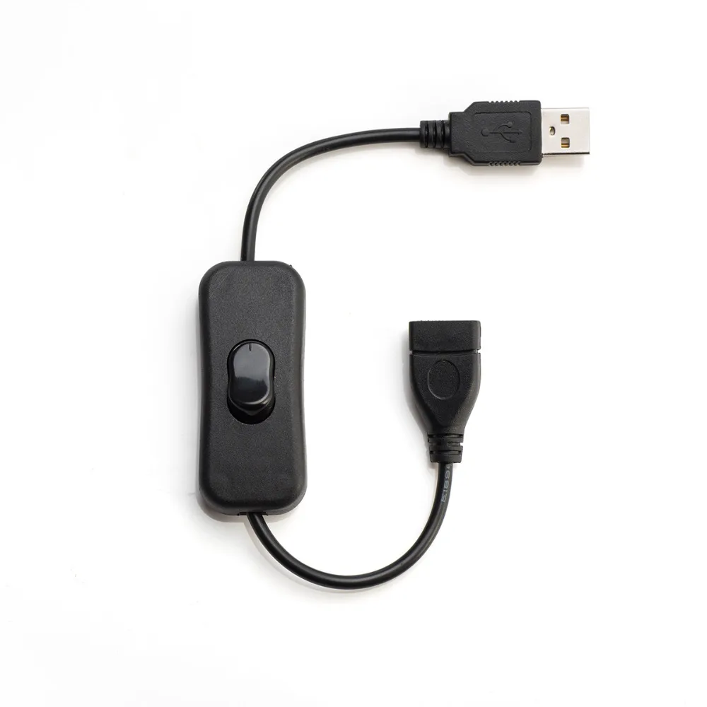 USB Cable With ON/OFF Switch Male to Female Extension Power Cable with