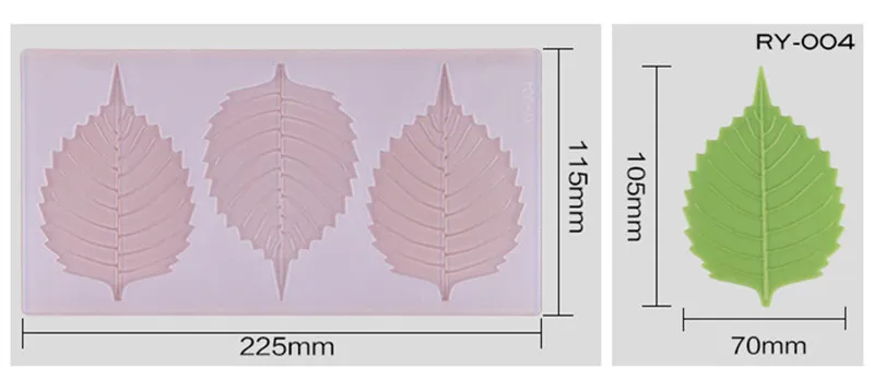DIY 3D формы листьев силиконовые формы шоколада формы для выпечки на день рождения торт печенье украшения инструменты форма шоколада трафарет Маффин Пан
