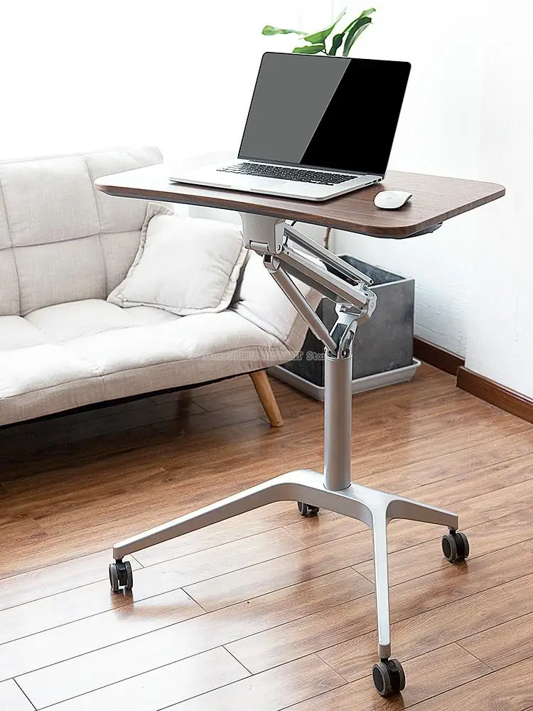 Multimedia Mobile Lifting Computer Desk Speech Table Standing