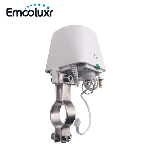 AC220V Water Leakage Detection Alarm System 85dB Loud Beeping Voice and Smart Manipulator Valve and 1.5 meter Sensing Cable 6