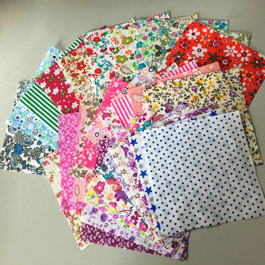 Тканевая ткань Booksew Telas в стиле пэчворк 100% хлопчатобумажная для кукол 50 шт./лот 10