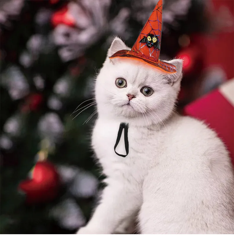 Funny Pet Cap Dog Headwear Cat Headgear Halloween Pet Hat Christmas Headdress For Dogs Cats Kitten Chihuahua Poodle Accessories (1)
