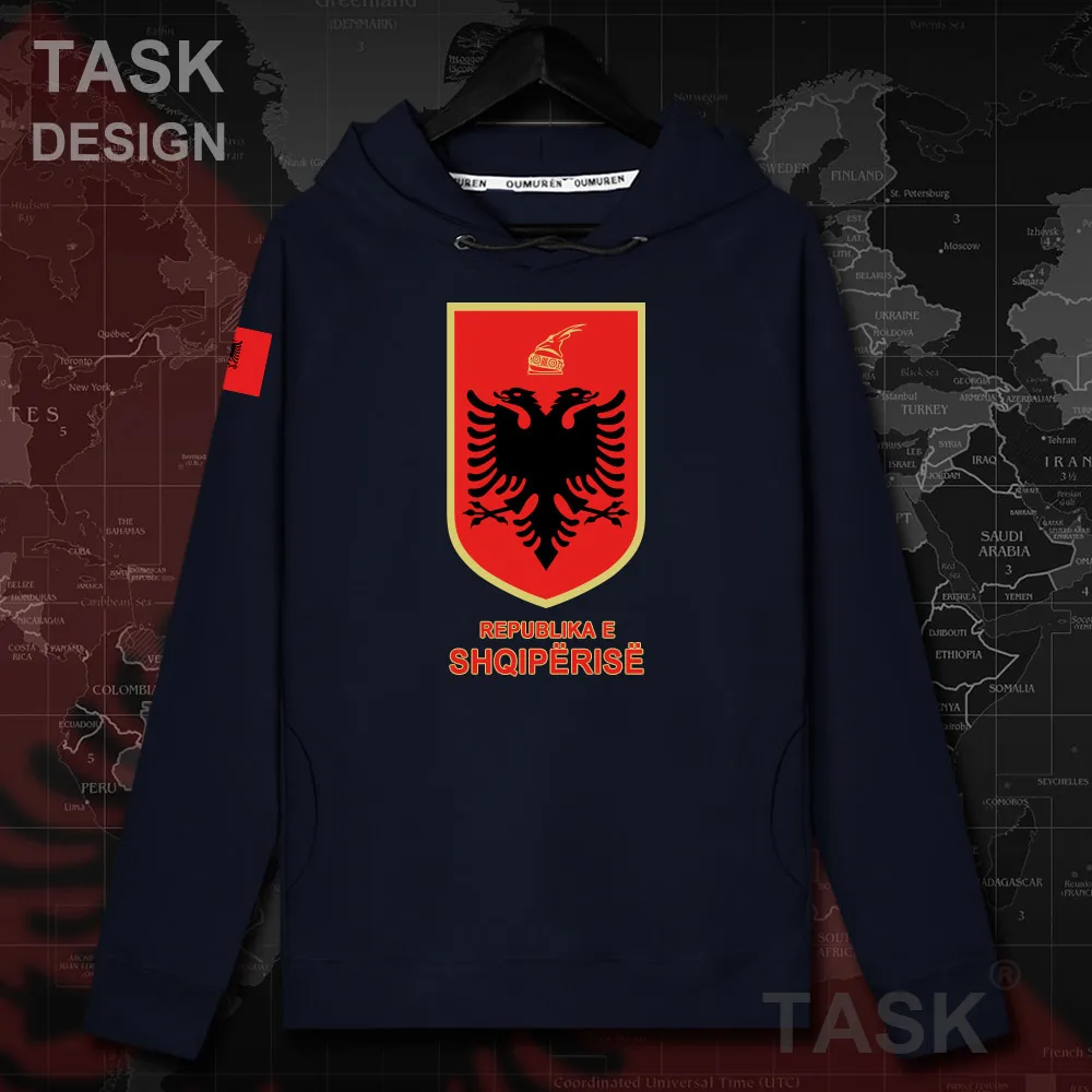 

Republic of Albania ALB Albanian mens hoodie pullovers hoodies men Autumn coat streetwear nation clothing hip hop tracksuit 20