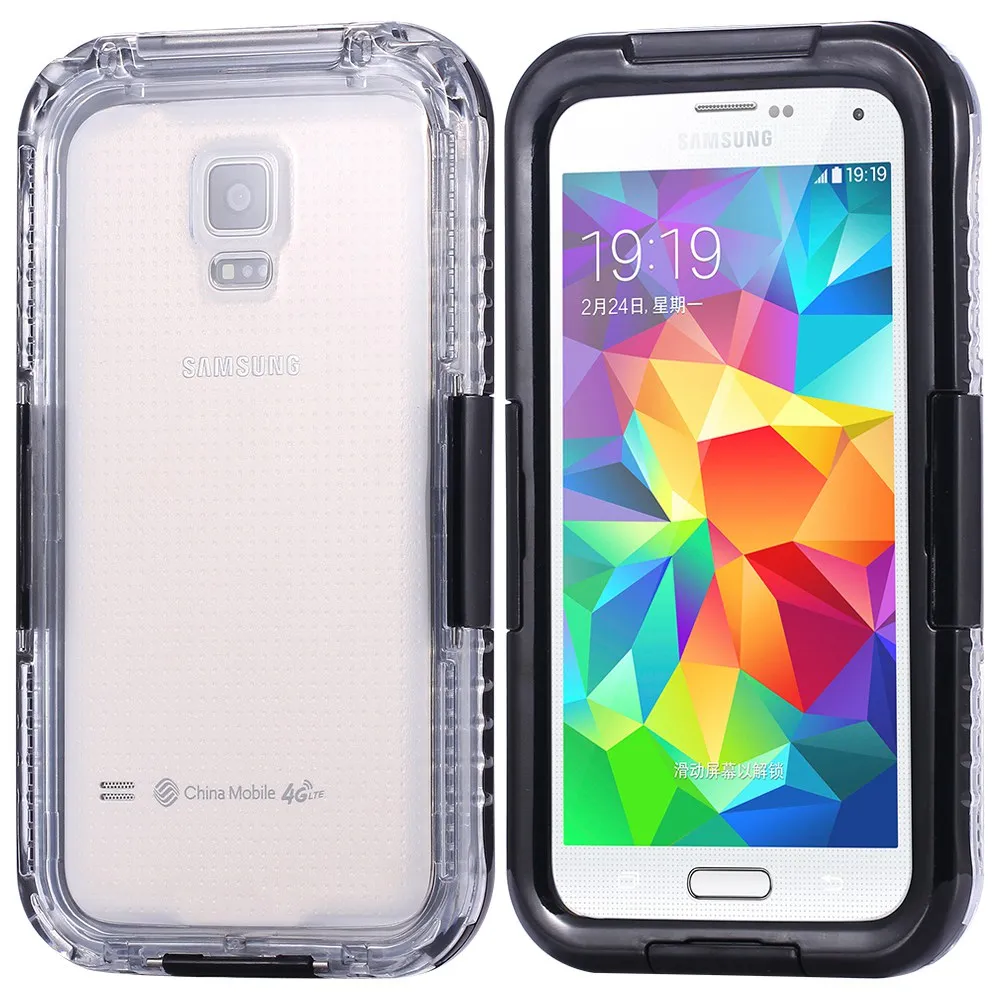 Black Чехол KISS, водонепроницаемый чехол для samsung S6, S7 Edge, Note 4, 5, чехол s, S3, S4, S5, чехол для телефона для дайвинга, для samsung Galaxy S8, S8 Plus, чехол, сумка - Цвет: Black