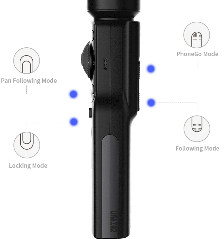  Zhiyun Official Smooth 4 Handheld Gimbal 3-Axis Portable Gimbal Stabilizer for Smartphone like iPho