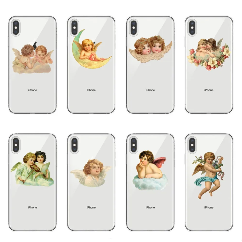 Прозрачный силиконовый чехол для телефона iphone X Xs Xr XsMax 8 8Plus 7 6 6S Plus 5s SE винтажная