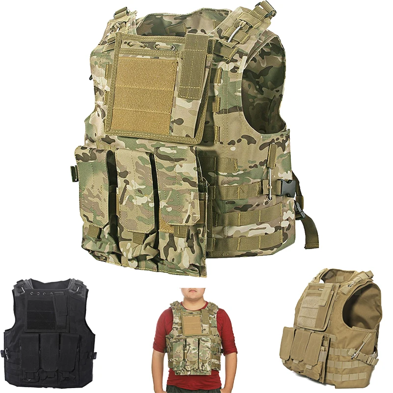 Adjustable Tactical Military Army Paintball Airsoft Combat Assault Vest