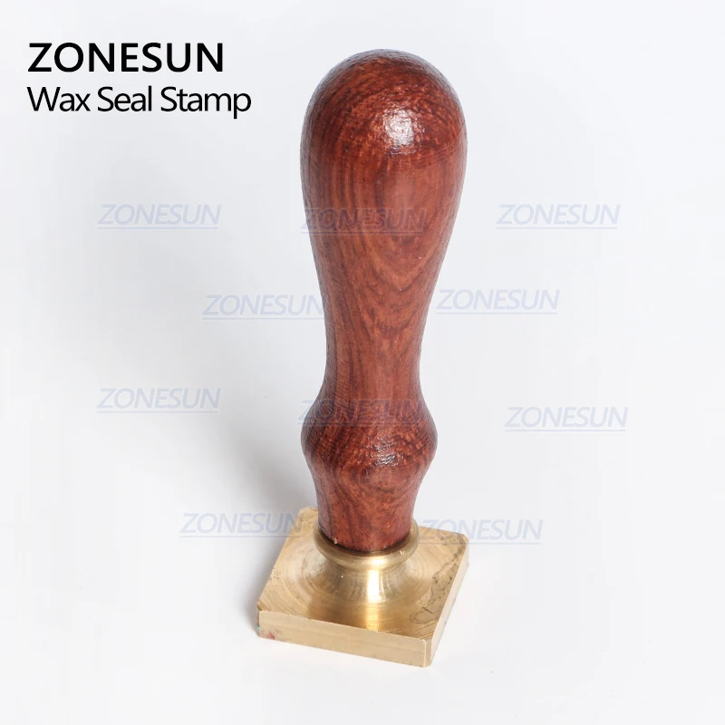  ZONESUN Custom Wax Seal Stamp With Wood Handle for Gift Packing Letter Envelopes Parcels DIY Weddin - 33048178136