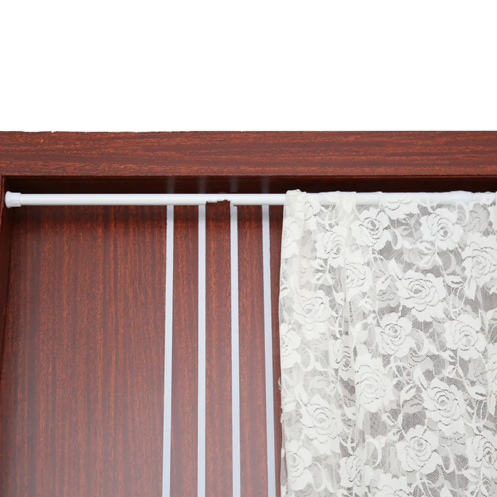 

Extendable Spring Telescopic Shower Bathroom Window Curtain Rail Loaded Pole Rod 55-90cm