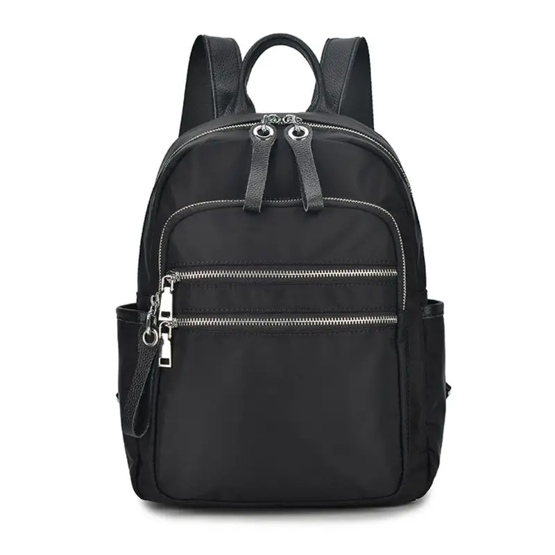 

THINKTHENDO Fashion Solid Women Waterproof Small Backpack Travel Nylon Shoulder Bag Bookbag Rucksack