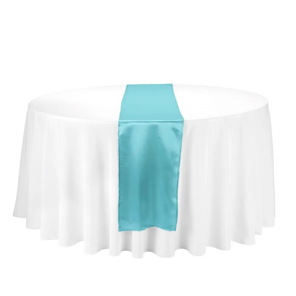 12 PCS 12"x108" Satin Table Runners Wedding Party Banquet Decoration Made in USA 