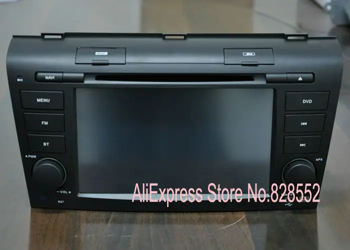 Top Free Shipping Two Din 7 Inch Car DVD Player For MAZDA 3 2004-2009 With Gps Navigation Radio BT IPOD TV Free Maps 2