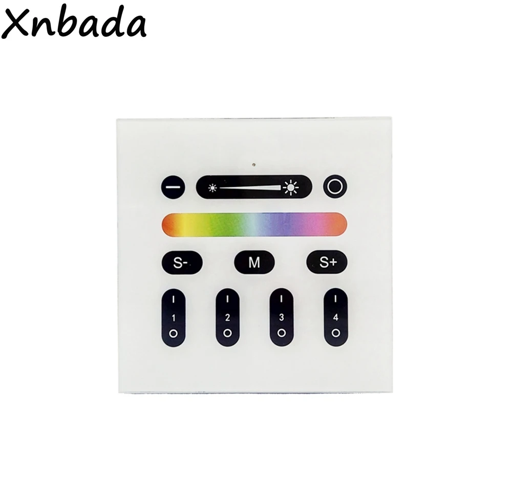 

2.4G RGBW Led Wall-Mount Touch Panel Controller Compatible With All Mi.light Series RGB RGBW RGBWW Led Bulb Led Controller