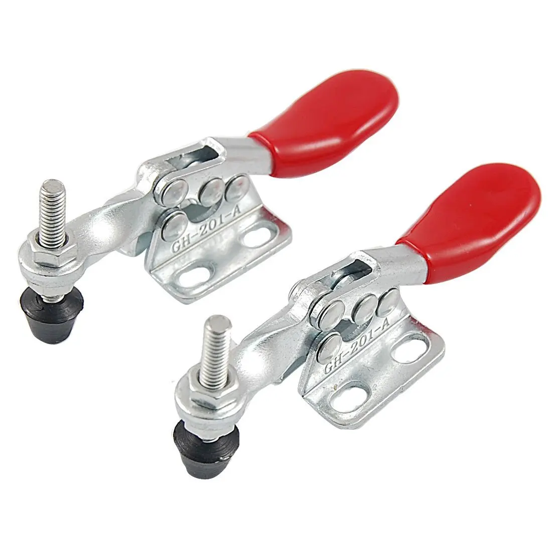 4pcs GH201A Horizontal Vertical Toggle Clamp Quick-Release 27KG Hand Clip Tool
