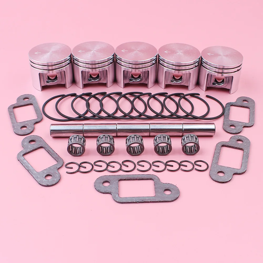 

38mm Piston Pin Ring Circlip Kit For Stihl MS180 018 MS 180 Chainsaw Spare Part with Needle Bearing Muffler Gasket