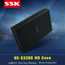 ССК HE-S3300 USB 3.0 HDD корпусы SATA внешний 3.5 »HDD Case до 5.0 Гбит/с 3.5 дюймов жесткий диск коробка для ноутбуков для планшетных otb