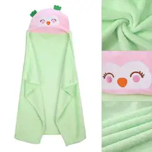 3D детское одеяло; милое мягкое флисовое детское банное полотенце; детский плащ с капюшоном; однотонное одеяло для сна для мальчиков и девочек; накидка для пеленания