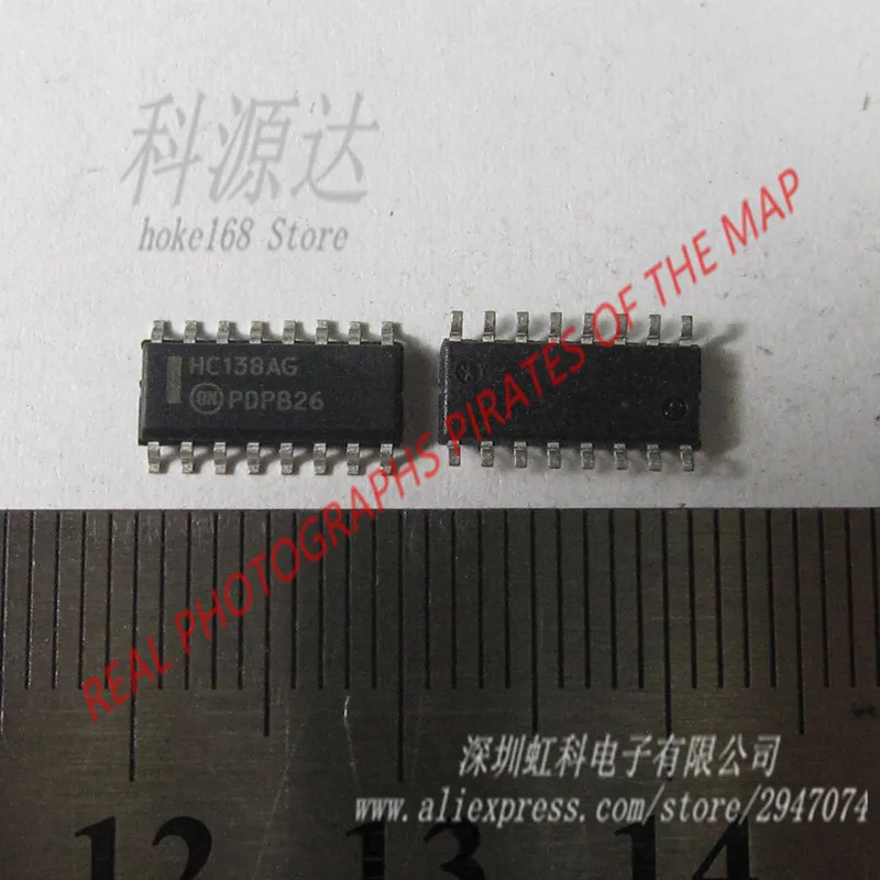 

50pcs/lot MC74HC138ADR2G HC138AG 1-of-8 Decoder/ Demultiplexer