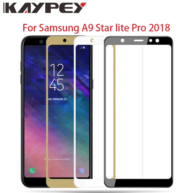 Полное покрытие из закаленного стекла для Samsung Galaxy A8 A9 Star Pro Lite 2018 Версия защитная