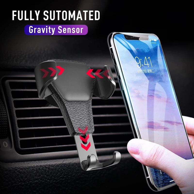 

2types Car Phone Holder for Phone Air Vent Cell Holder Universal Gravity Smartphone Cell Support Dropship