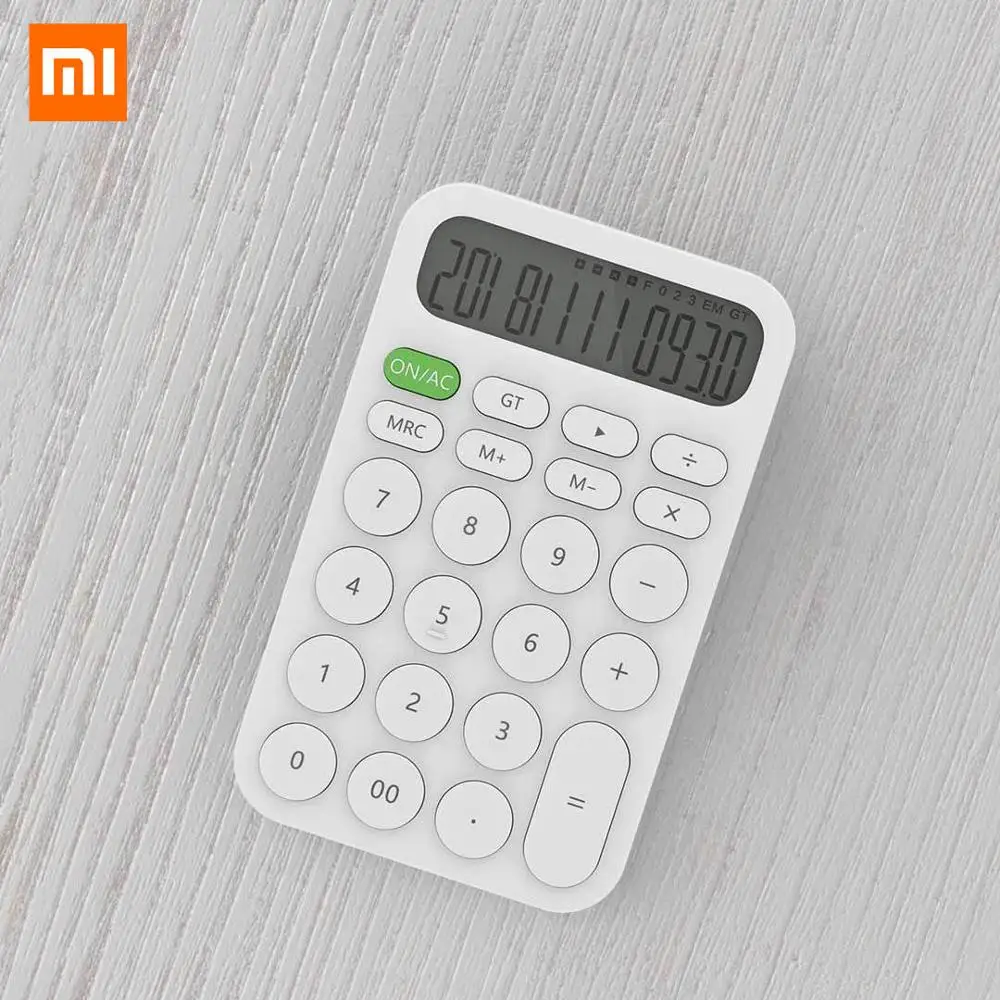 

Mijia MIIIW 12 Digit Electronic Calculator Simple design LED Display Calculation Tool For Office School Work Student Stationery