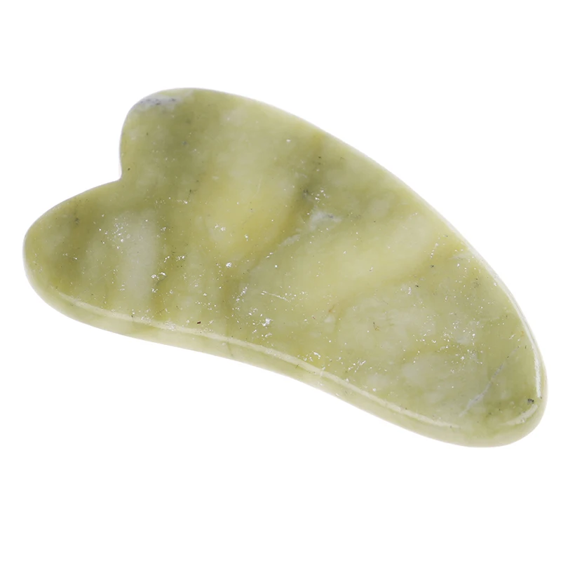 

1PC Natural Jade Stone Guasha Massage Tool Scraping Board SPA Therapy GuaSha Massager Antistress Tool For Back Arm