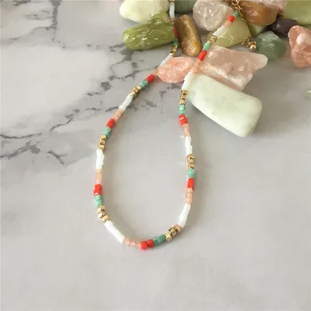 

2020 Boho Handmade Natural Stone Women Bracelet Minimalism Wrap Bracelet Friendship Bead Chain Holiday Gift Jewelry Dropshipping