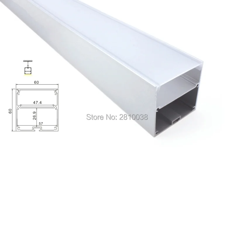 Conjuntos de 10×1 Perfil de Alumínio para Tiras Tiras de Led e Iluminação Iluminação de Escritórios Perfil para a para a Suspensão Lâmpadas de Pendente M e lot 60mm u de Led e Levou Suspensão ou