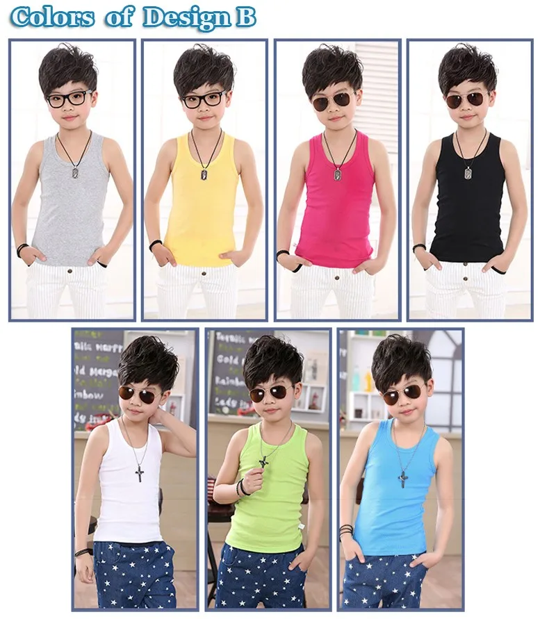 children's top toddler boy tank tops kids undershirt boys girls camisole cotton soft singlet child teenager 2/5/6/8/10/13 year baby white cotton t shirt	