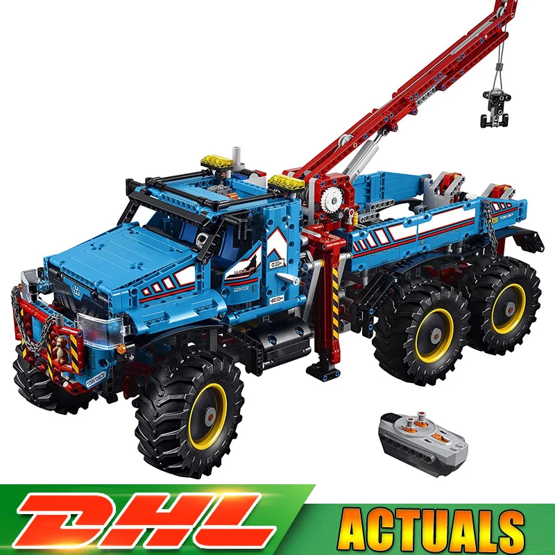 

Lepin 20056 1912Pcs Technic Series The Ultimate Terrain 6X6 Remote Control Truck Set LegoINGLY 42070 Building Blocks Bricks Gift
