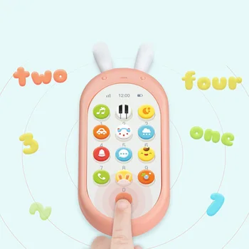 

Baby Early Educational Toys Kids Music Simulation Mobile Phone Numbers Remote Learning Machine Toy Creative Gift